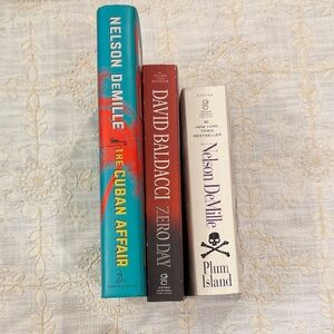 Nelson DeMille and David Baldacci Book Set - Multicolor